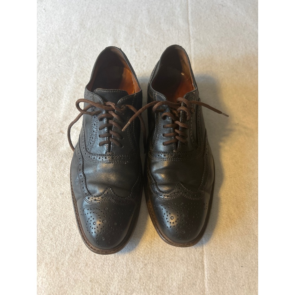Gianni Conti Wingtip Oxfords Mens 10.5‎ M Dark Brown Good 6650 Italian Leather